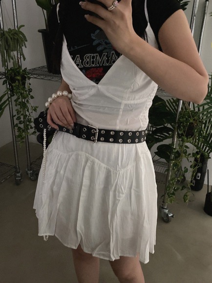 APRIL BUSTIER DRESS (WHITE, BLACK 2COLORS!)